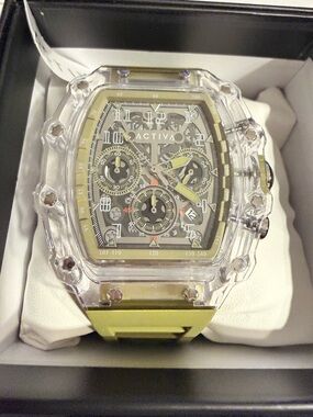 Activa X Invicta Men's Watch w/ Skeleton Dial - 44.3mm, Olive Green (ACW2305-009